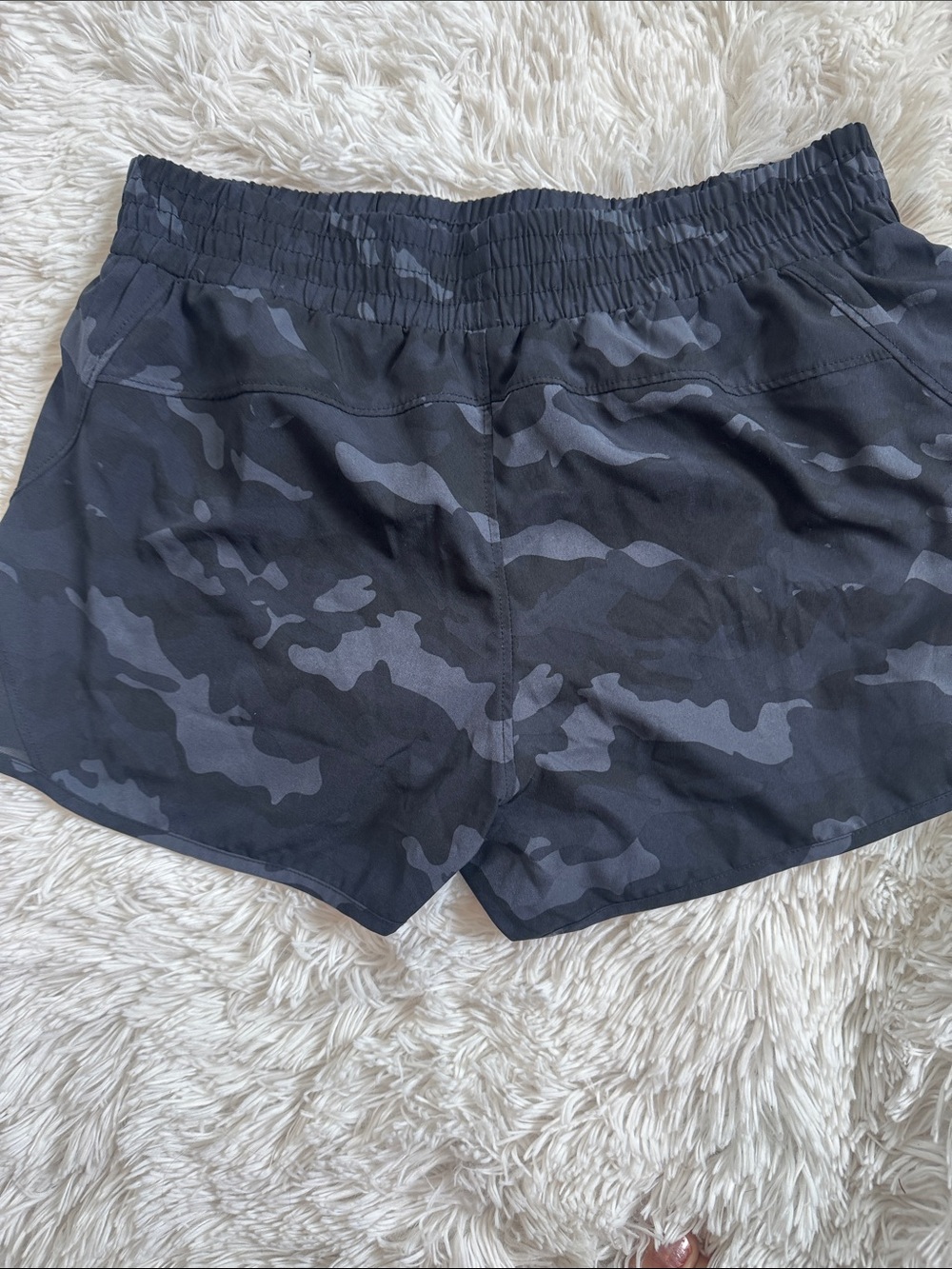 RBX Black Camo Running Athletic Shorts - Picture 5 of 7